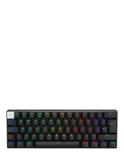 Logitech G PRO X 60 Lightspeed Wireless Gaming Keyboard, Black, Black