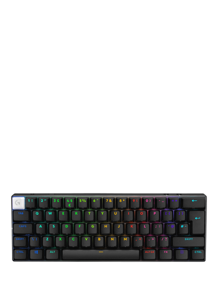 Logitech G PRO X 60 Lightspeed Wireless Gaming Keyboard, Black, Black