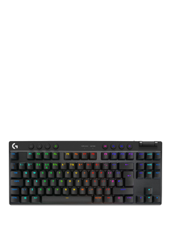 Logitech G PRO X TKL Lightspeed Wireless Gaming Keyboard, Black, Black