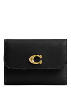 Coach Essential Leather Card Holder Wallet, Black