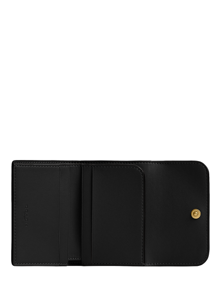 Coach Essential Leather Card Holder Wallet - view 2, Black