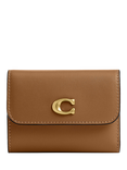 Coach Essential Leather Card Holder Wallet, Honey Brown