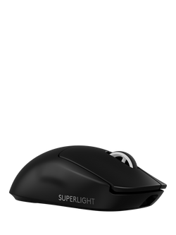 Logitech G PRO X Superlight 2 Lightspeed Wireless Gaming Mouse, Black, Black