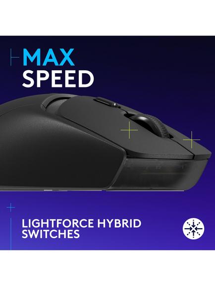 Logitech G309 Lightspeed Wireless Gaming Mouse, Black - view 2, Black
