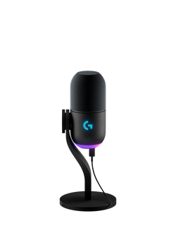 Logitech G Yeti GX Dynamic RGB Gaming Microphone with Lightsync, Black, Black
