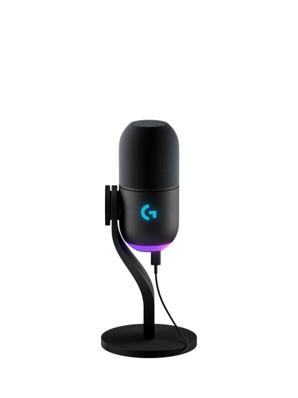 Logitech G Yeti GX Dynamic RGB Gaming Microphone with Lightsync, Black, Black