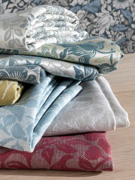 Clarke & Clarke Mallow Jacquard Furnishing Fabric - view 2, Dove/Slate