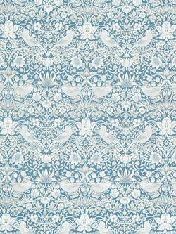 Clarke & Clarke Strawberry Thief Jacquard Furnishing Fabric, Denim