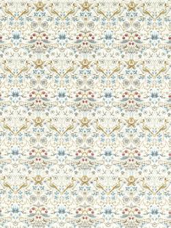 Clarke & Clarke Strawberry Thief Embroidery Furnishing Fabric, Denim, Denim