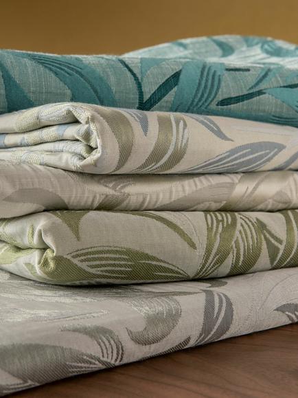 Clarke & Clarke Willow Boughs Jacquard Furnishing Fabric - view 2, Denim