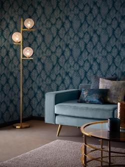 Clarke & Clarke Folius Wallpaper - view 2, Midnight