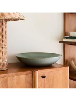 west elm Ceramic Centrepiece Bowl, 46cm, Cool Blue, Multi