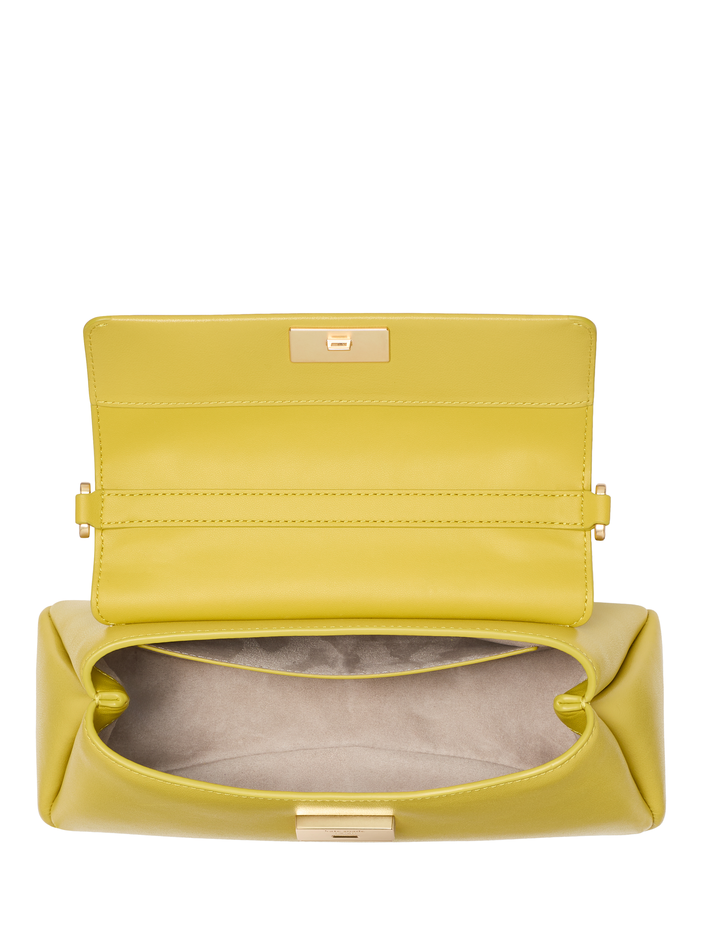 Product image 3 of 6, which shows kate spade new york Grace Fine Grain Leather Small Top Handle, Tigers Eye