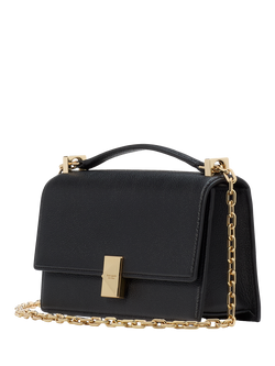 kate spade new york Deco Leather Mini Flapover Crossbody Bag - view 2, Black