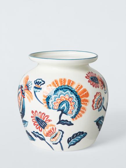 John Lewis Pomegranate Bone China Posy Vase, H26cm, Multi, Multi