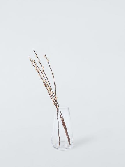 John Lewis Cannon Glass Vase, H25cm, Clear - view 2, 