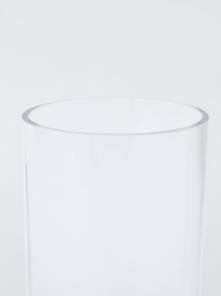 John Lewis Cylinder Vase, H27cm, Clear - view 2, 
