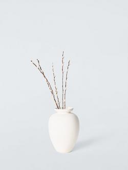 John Lewis Tall Ceramic Urn Vase, H27cm, Cream - view 2, 