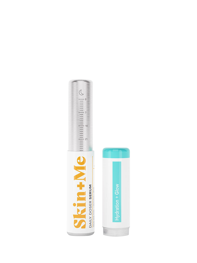 Product image 1 of 4, which shows Skin + Me Hydration + Glow Serum, for Dry to Normal Skin, with Hyaluronic-7 and Collagen Amino Acids, 12ml