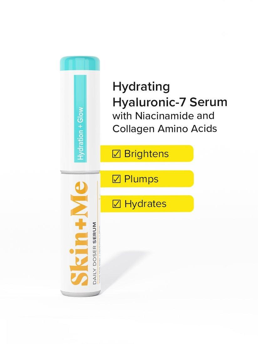 Product image 2 of 4, which shows Skin + Me Hydration + Glow Serum, for Dry to Normal Skin, with Hyaluronic-7 and Collagen Amino Acids, 12ml