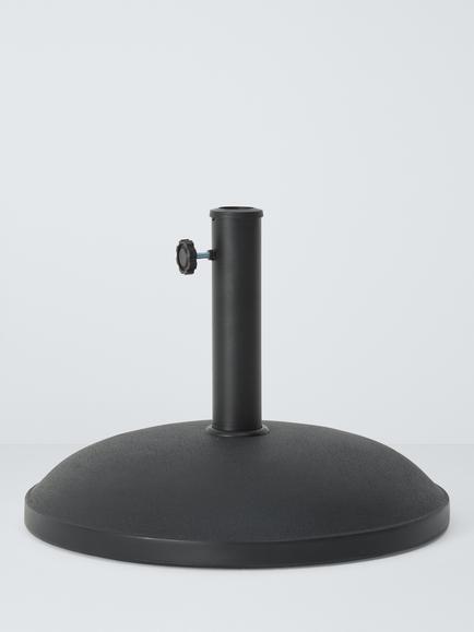 John Lewis Concrete Parasol Base Weight, 25kg, Black, Black