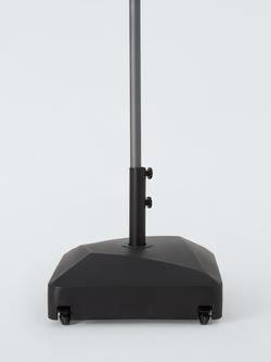 John Lewis Fillable 43kg Parasol Base Weight, Black - view 2, Grey