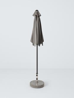 John Lewis Aluminium Wind-Up Parasol, 2.2m - view 2, Grey