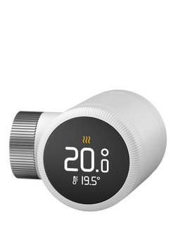 tado Smart Radiator Thermostat X, White & Black, White And Black