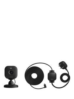 Amazon Blink Mini 2 Smart Security HD Camera with Weather-Resistant Power Adaptor, Black, Black