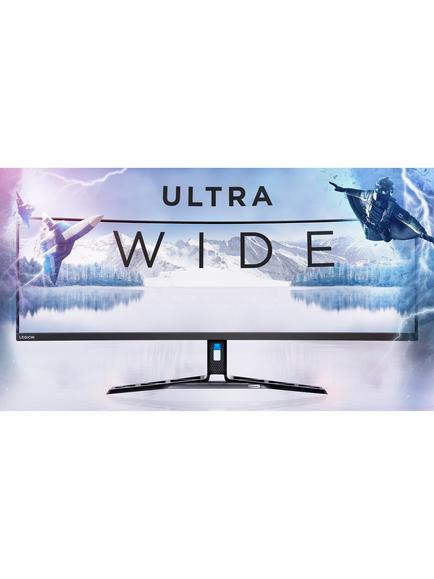 Lenovo Legion R45w-30 DQHD HDR Super Ultra-Wide Curved Gaming Monitor, 44.5", Silver - view 2, Silver