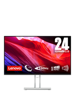 Lenovo L24i-4A Full HD Monitor, 23.8”, Silver