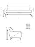 John Lewis Barbican Grand 4 Seater Sofa, Light Leg