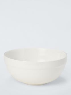 John Lewis Fine China Mixing Bowl, 4.85L, White, White