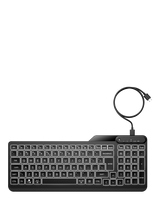 HP 400 Backlit Wired Keyboard, Black
