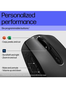 HP 690 Rechargeable Wireless Mouse, Black - view 2, Black