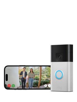 Ring Battery Video Doorbell, Satin Nickel, with Chime (2nd Generation) - view 2, Satin Nickel