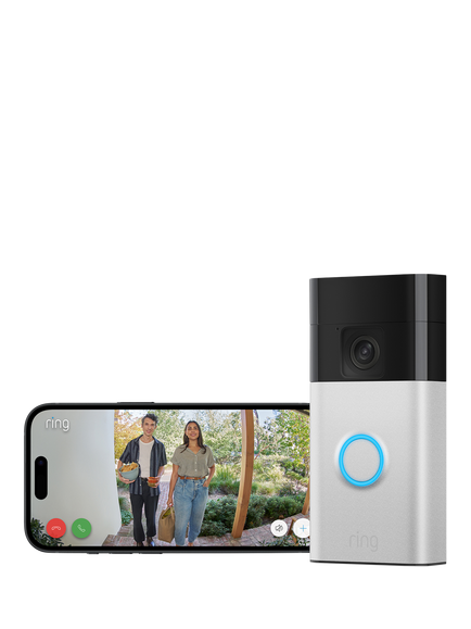 Ring Battery Video Doorbell, Satin Nickel, with Chime (2nd Generation) - view 2, Satin Nickel