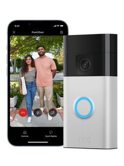 Ring Battery Video Doorbell, Satin Nickel - view 2, Satin Nickel