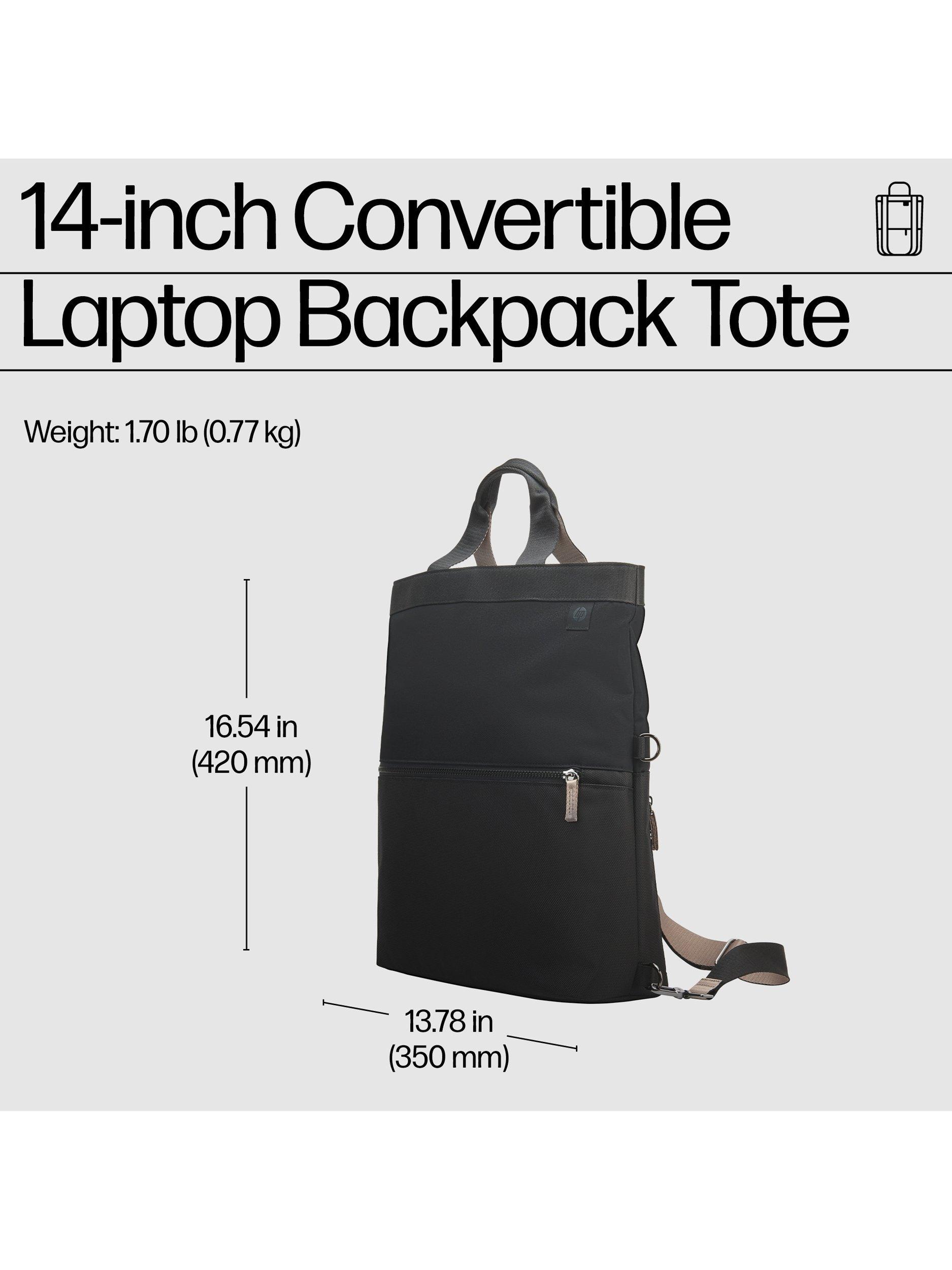 Convertible laptop backpack tote sale