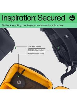 HP Creator Backpack for Laptops up to 16.1”, Black - view 2, Black