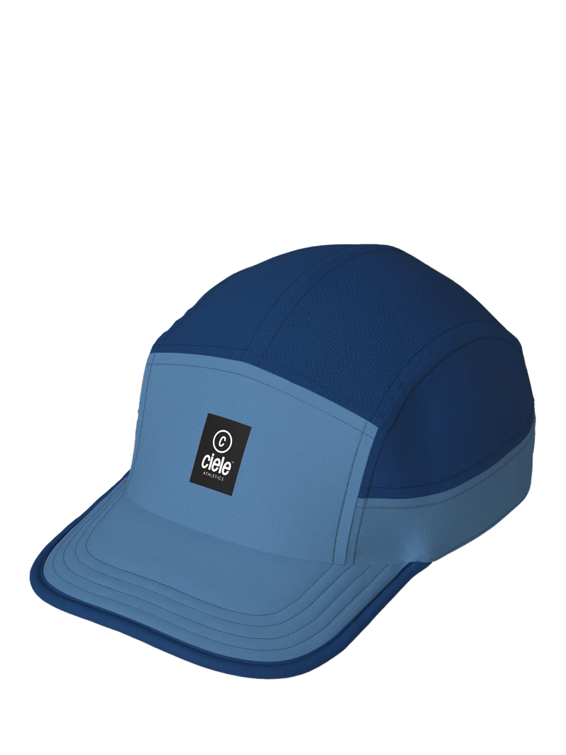 Product image 1 of 2, which shows Ciele Unisex GOCap Soft Curve Brim Classic C Plus Box Cap, Blue/Cobalt