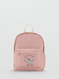 Mango Zebra Embroidered Backpack, Pastel Pink