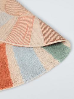 John Lewis Kids' Round Lion Tufted Cotton Rug, Dia 100cm, Multi - view 2, Multi