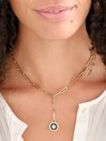 Melissa Odabash Star and Crystal Y Necklace