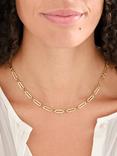 Melissa Odabash Two Link Chain Necklace, Gold