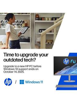 HP OmniStudio X 32-c0000na All-in-One Desktop PC, Intel Core Ultra 7 Processor, 32GB RAM, 2TB SSD, 31.5" 4K Ultra HD, Meteor Silver - view 2, Meteor Silver