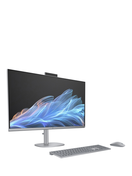 HP OmniStudio X 32-c0002na All-in-One Desktop PC, Intel Core Ultra 7 Processor, 16GB RAM, 1TB SSD, 31.5" 4K Ultra HD, Meteor Silver, Meteor Silver