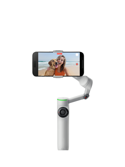Insta360 Flow 2 Pro AI Tracking Smartphone Stabiliser & Selfie Stick Tripod, Grey, Grey