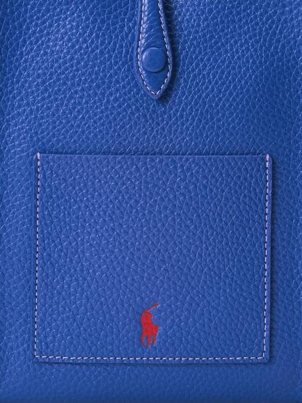 Polo Ralph Lauren Leather Pocket Crossbody Bag - view 2, Jellyfish