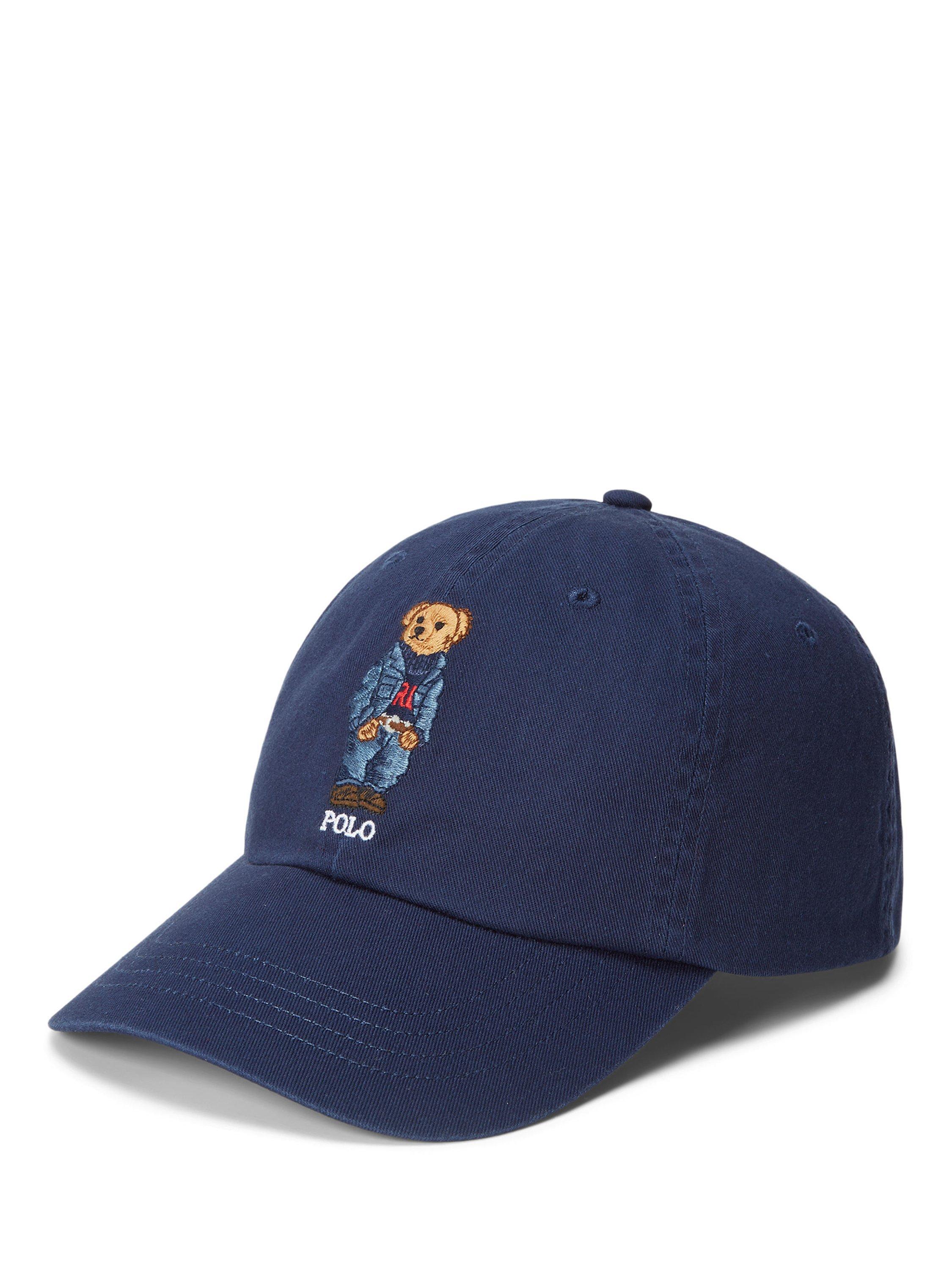 Ralph Lauren Polo Bear Cotton Twill Baseball Cap, Newport Navy